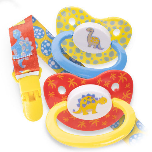 Dinosaur Pacifier Set