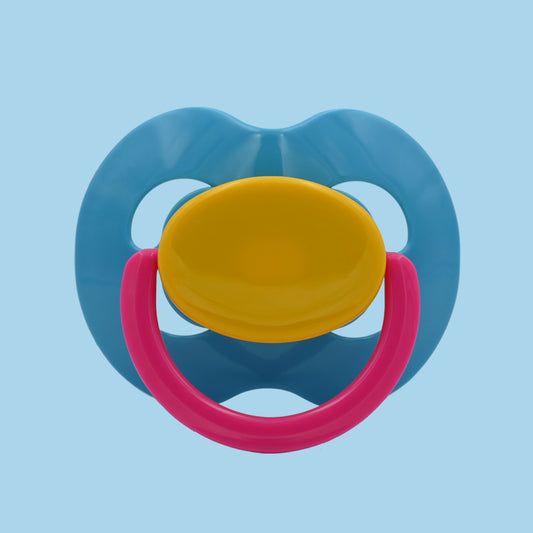 Light blue Yellow pink Pacifier Kiddo LULLY XXL