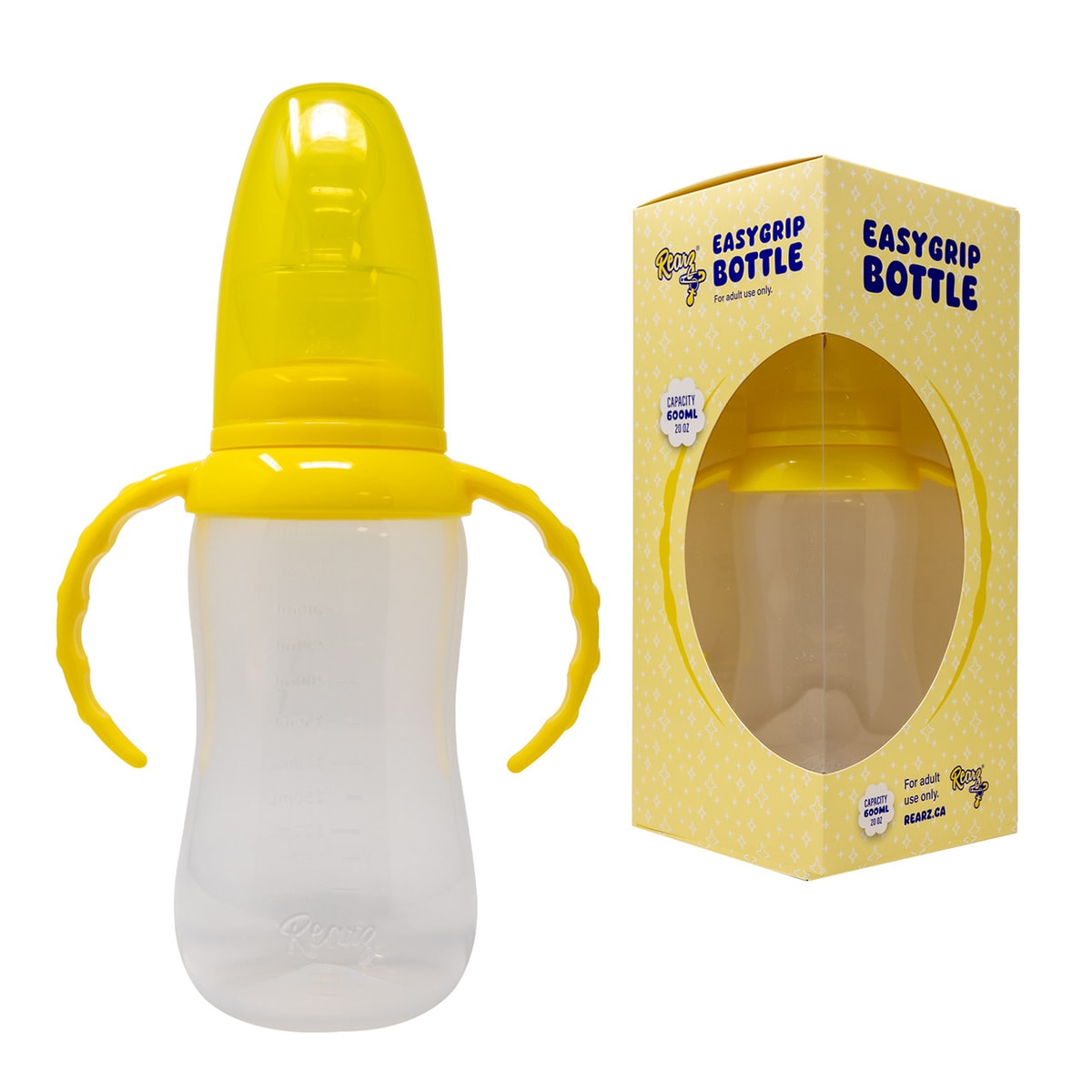 Rearz Yellow Easy Grip Adult Bottle
