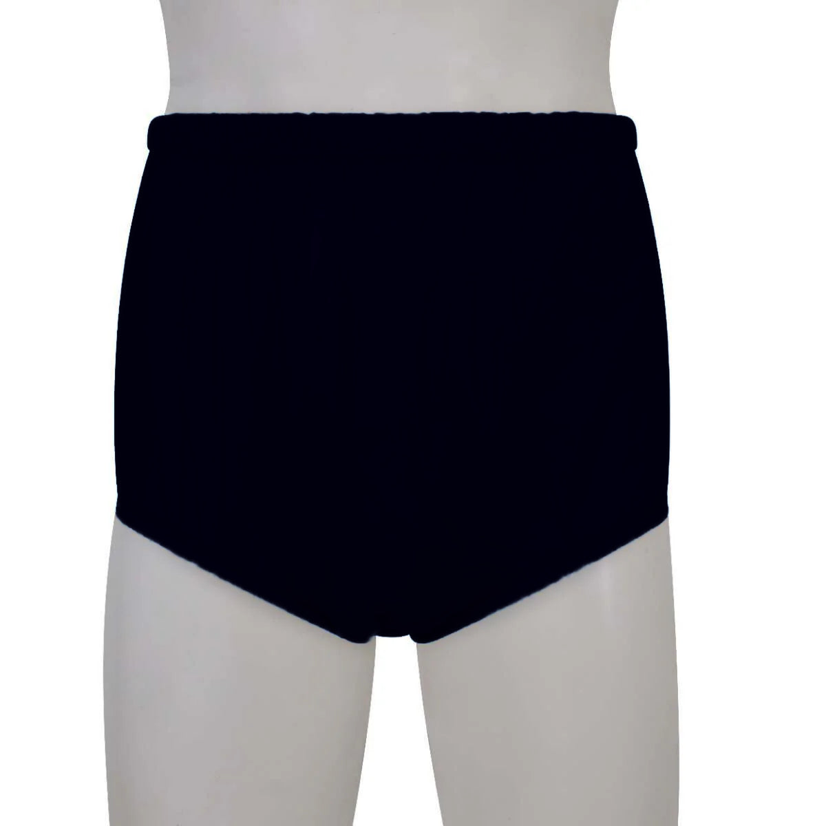 Premium Plastic Pants With Wide Waistband - Black