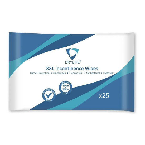 Drylife XXL Inkontinenz-Feuchttücher - 25er Pack