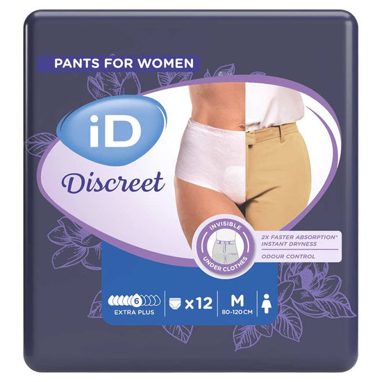iD Discreet Pants for Women Extra Plus Medium