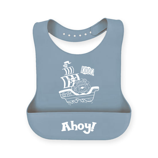 Kiddo Little Sailor Ahoy Silicone Bib