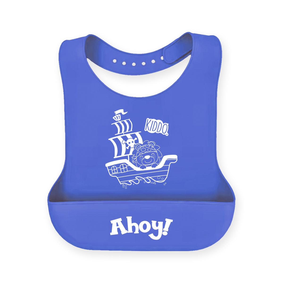 Kiddo Little Sailor Ahoy Silicone Bib