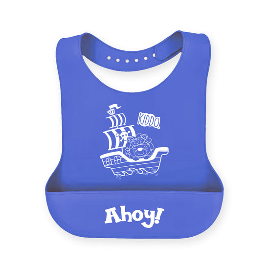 Kiddo Little Sailor Ahoy Silicone Bib