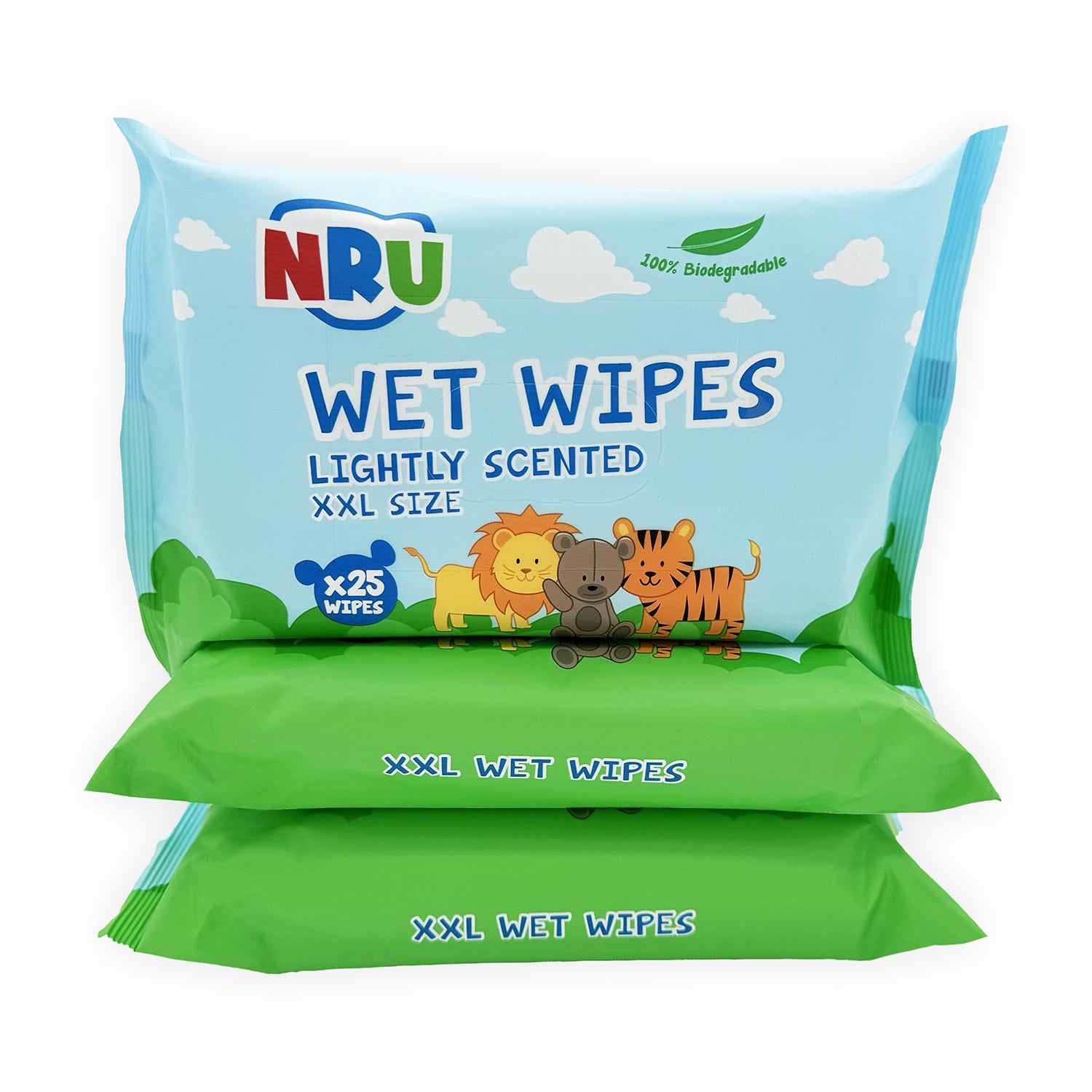 NRU XXL Lightly Scented Wet Wipes