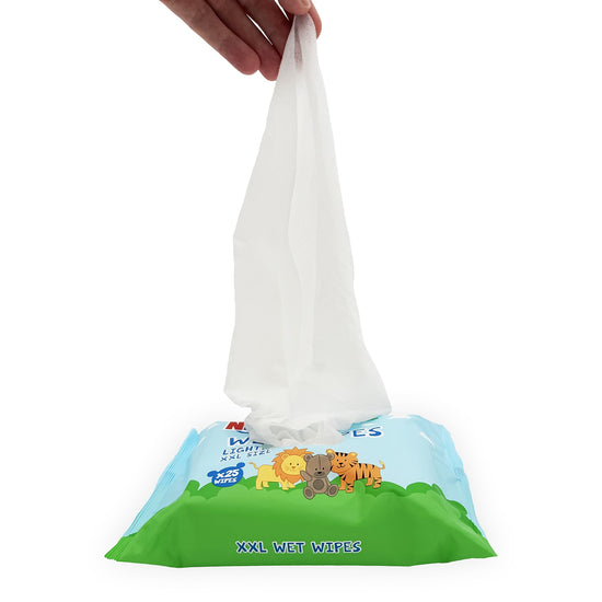 NRU XXL Lightly Scented Wet Wipes