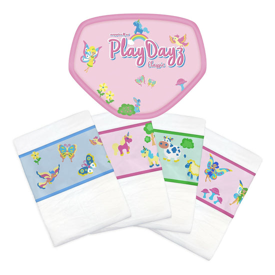 NRU PlayDayz Classic Pink (PE Backed) VAT Exempt Adult Incontinence Slip