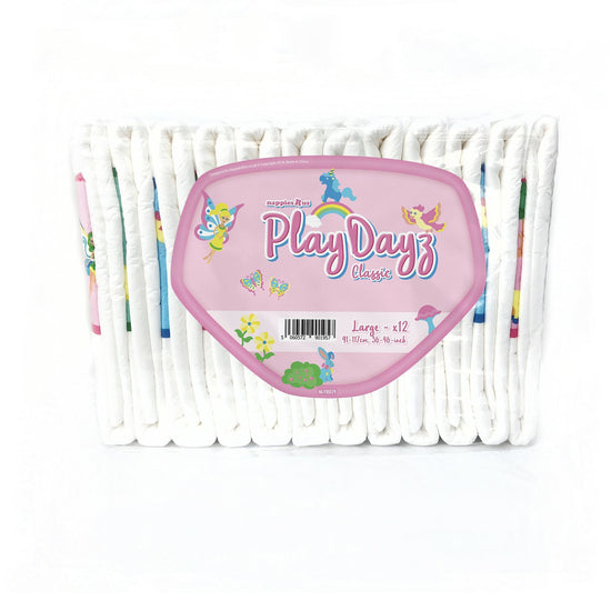NRU PlayDayz Classic Pink (PE Backed) VAT Exempt Adult Incontinence Slip