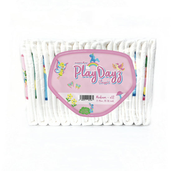 NRU PlayDayz Classic Pink (PE Backed) VAT Exempt Adult Incontinence Slip