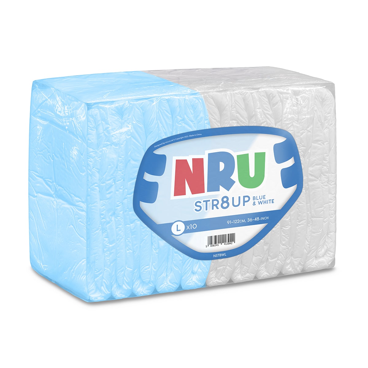NRU STR8UP Blau und Weiß