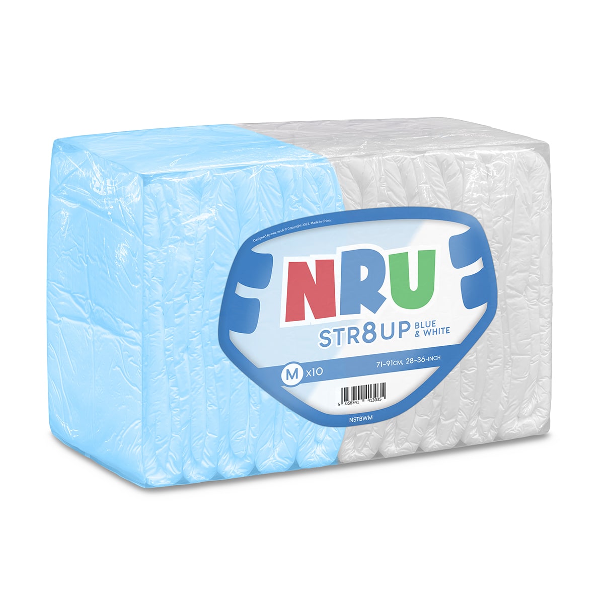 NRU STR8UP Blau und Weiß