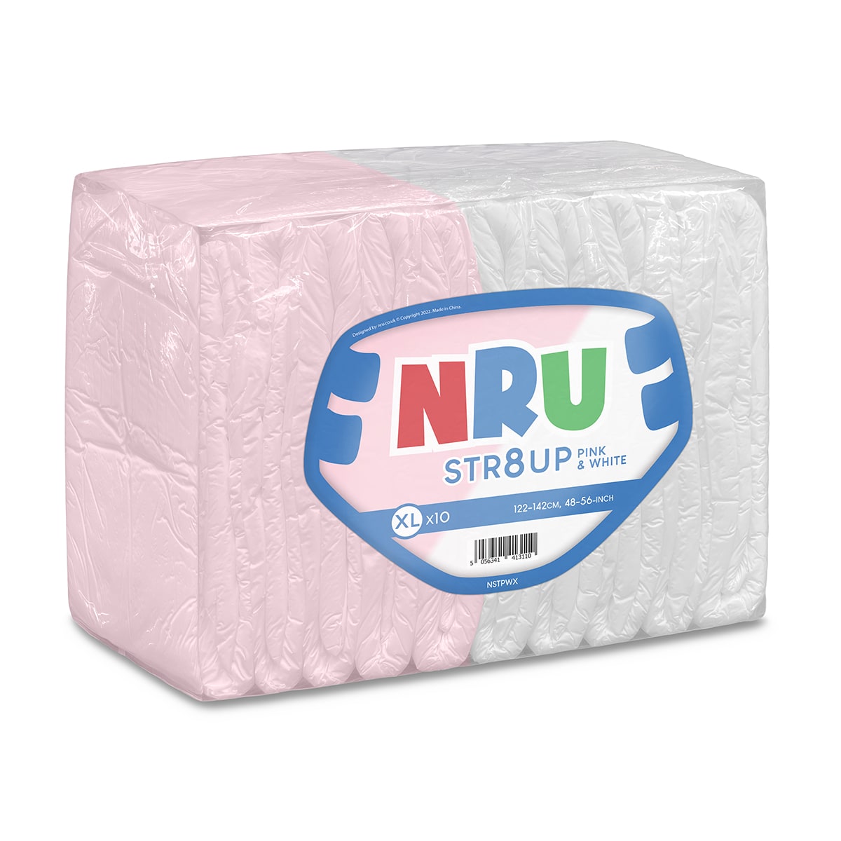NRU STR8UP Pink and White