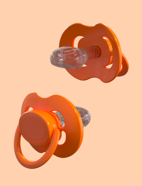 White Pacifier Kiddo LULLY XXL