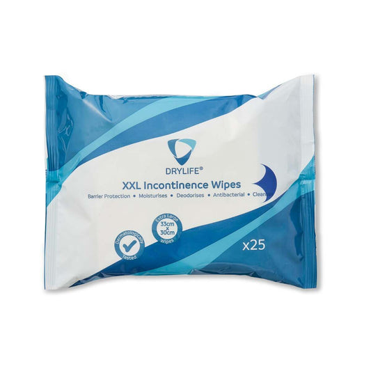 Drylife XXL Inkontinenz-Feuchttücher - 25er Pack